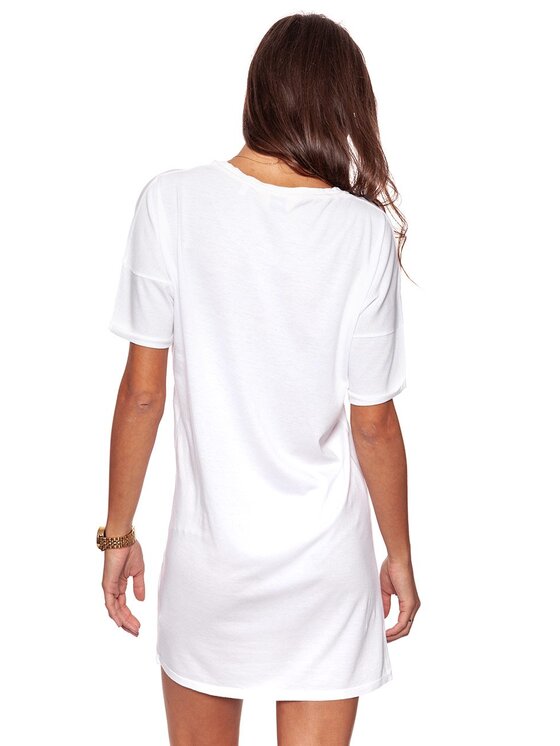 Wrangler Wrangler Vestito da giorno B&Y TEE DRESS Bianco Regular Fit
