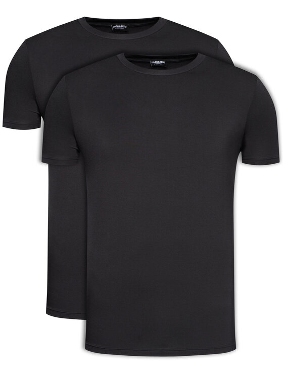 Dsquared2 Underwear Dsquared2 Underwear Set di 2 T-shirt DCX200030 Nero Regular Fit