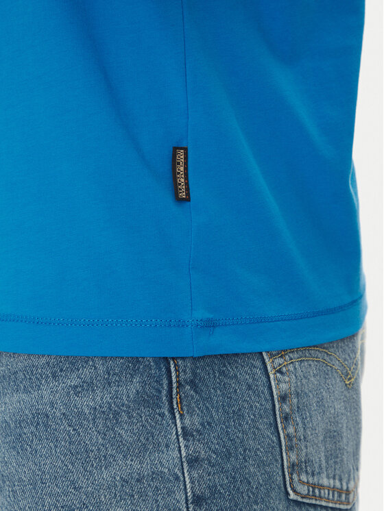 Napapijri Napapijri Tričko S-Valdor NP0A4IE6 Modrá Regular Fit