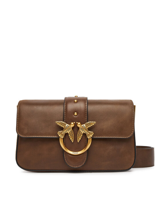 PINKO PINKO Handtasche Love One Mini Slouchy Fl PE 25 PLTT 104340 A2C2 Braun