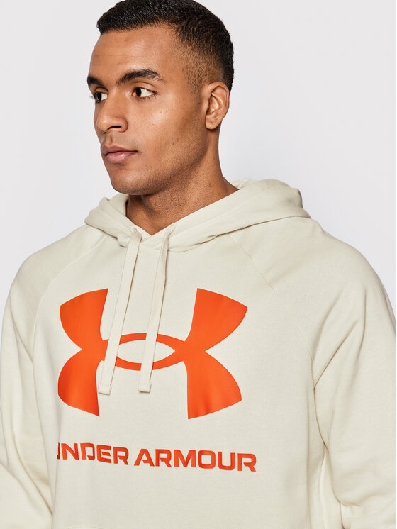 Under Armour Under Armour Bluza Ua Rival Fleece Big Logo 1357093 Beżowy Loose Fit