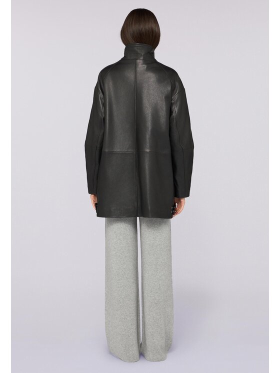 Trussardi Trussardi Kurtka skórzana 8912A000314N033 Czarny Over Fit