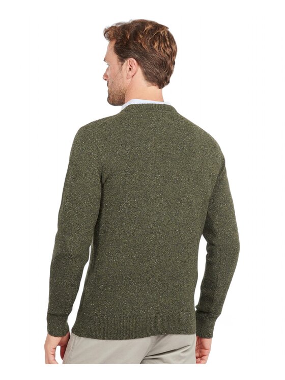 Barbour Barbour Sweter q-dav-56609 Zielony Regular Fit