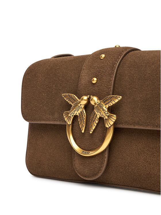 PINKO PINKO Torbica Love One Mini Slouchy Fl PE 25 PLTT 104340 A2CC Smeđa