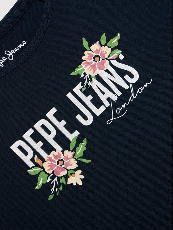 Pepe Jeans Pepe Jeans Blúzka Taylor PG502739 Tmavomodrá Regular Fit