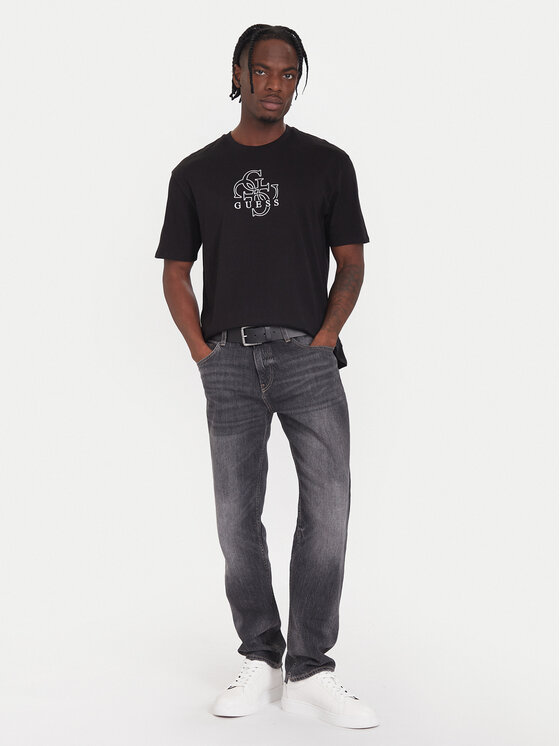 Guess Guess T-Shirt M5BI76 I3Z14 Czarny Relaxed Fit