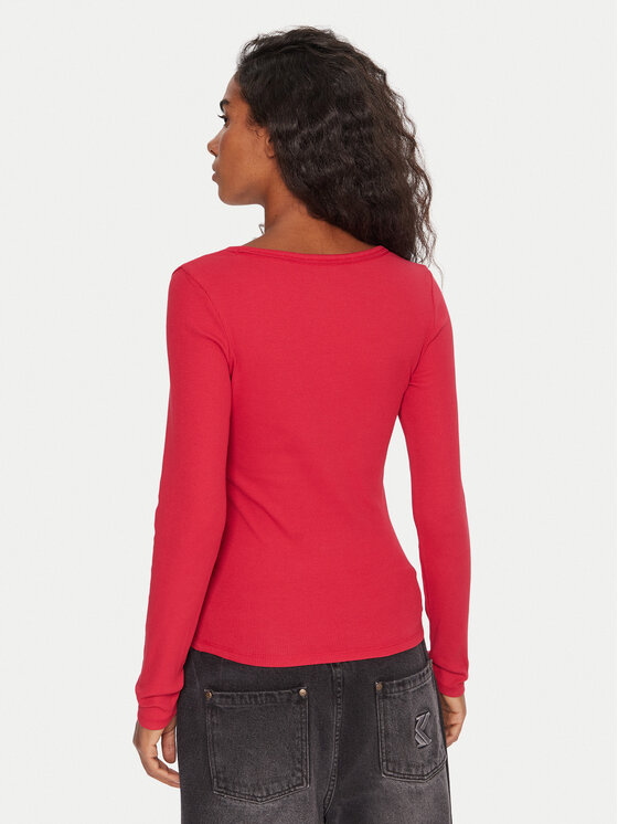Tommy Jeans Tommy Jeans Bluza Essential DW0DW17990 Roza Slim Fit