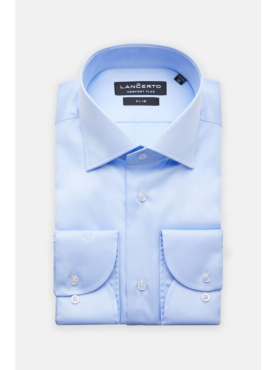 Lancerto Lancerto Koszula Marley KO051124000029 Niebieski Slim Fit