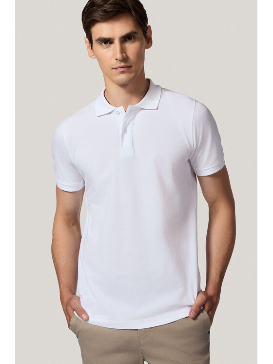 Próchnik Próchnik Polo PM5 PO073125000015 Biały Regular Fit