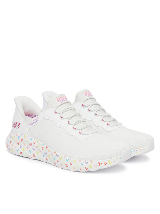 Skechers Skechers Αθλητικά BOBS Sport Squad Chaos 117249/WHT Λευκό