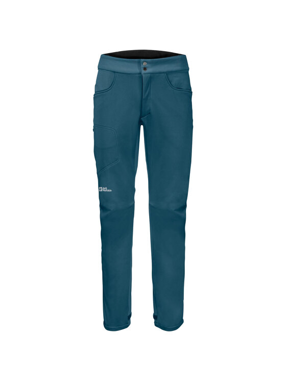 Jack Wolfskin Jack Wolfskin Spodnie dresowe Morobbia Pants M Niebieski Regular Fit