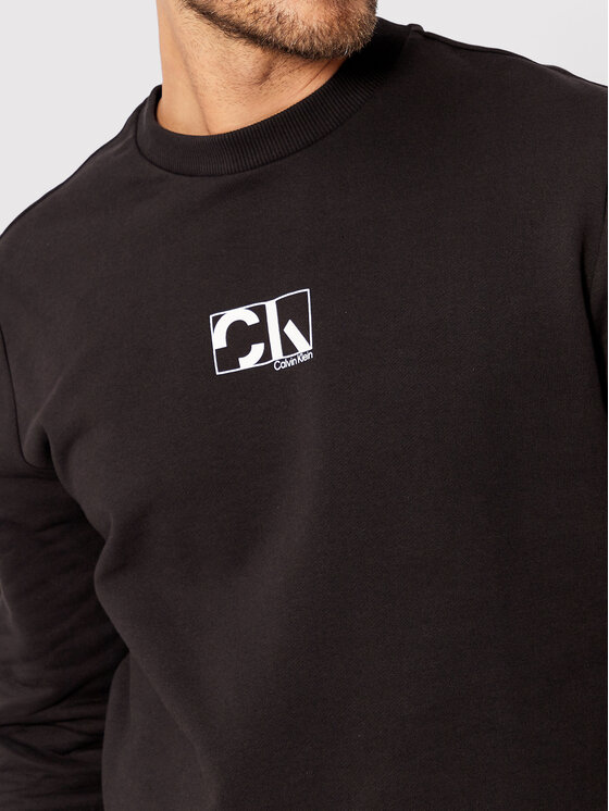 Felpa Graphic Box Logo K10K109718 Nero Regular Fit...