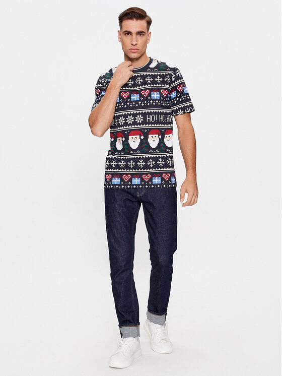 Jack&Jones Jack&Jones T-Shirt 12246604 Dunkelblau Standard Fit
