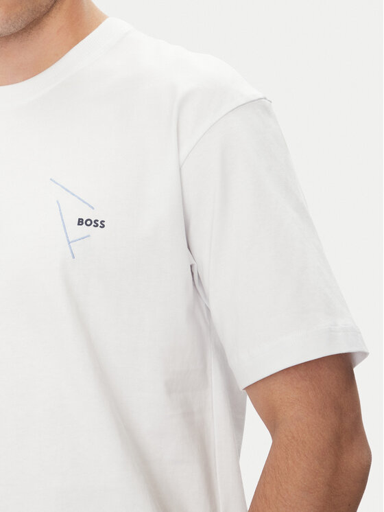 BOSS BOSS T-Shirt 50546374 Bílá Relaxed Fit