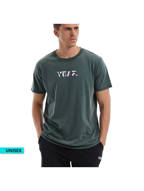 Yeaz Yeaz T-Shirt CHAWLAY T-Shirt Zielony Loose Fit