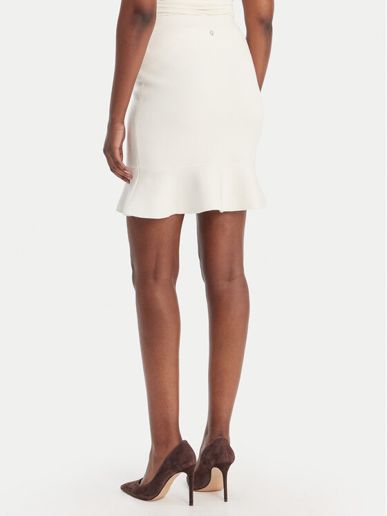 Guess Guess mini svārki W6RD75 Z4422 Écru Regular Fit