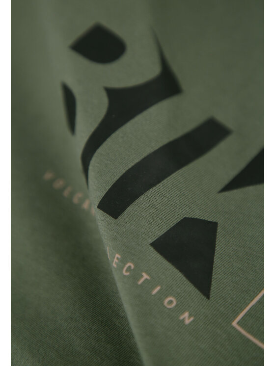 Volcano Volcano T-Shirt T-EKIB Zielony Regular Fit