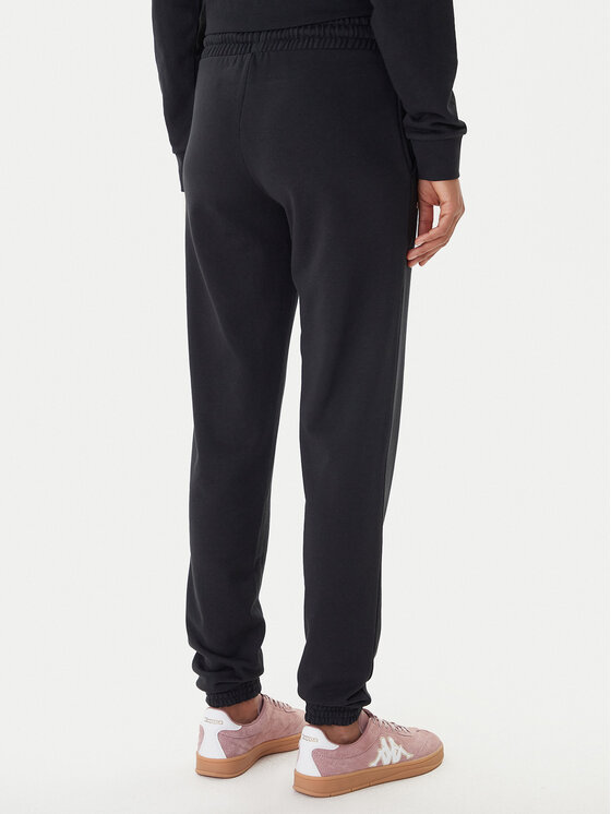 Kappa Kappa Pantaloni da tuta Festa 331M34W Nero Regular Fit