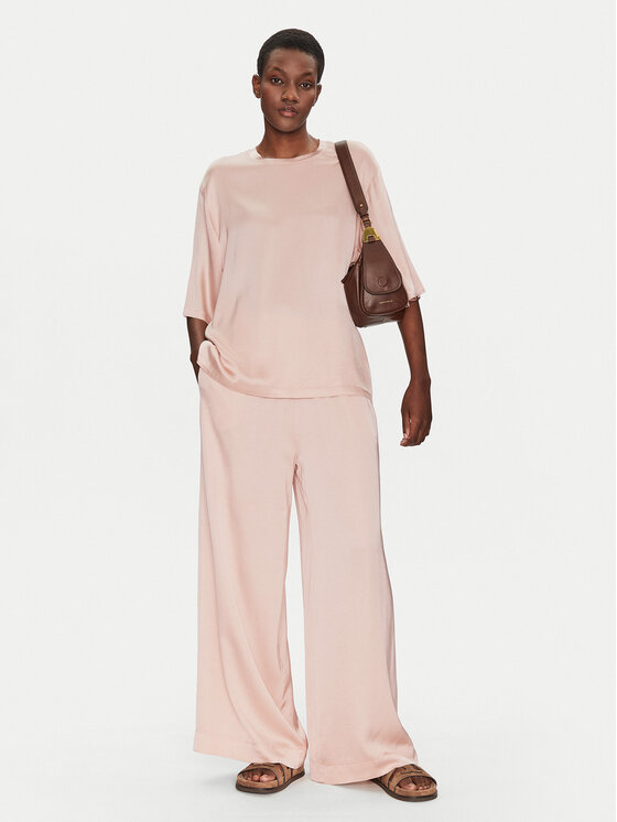 ViCOLO ViCOLO Штани з тканини TD0008 Рожевий Relaxed Fit