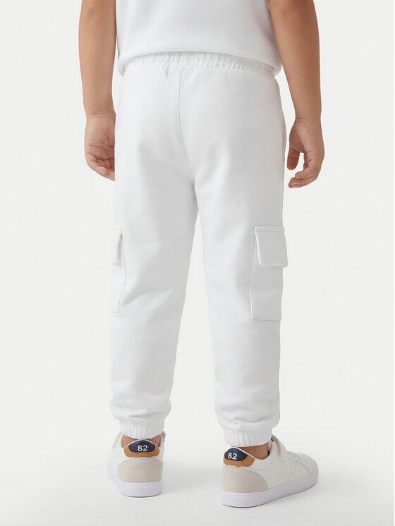 Beverly Hills Polo Club Beverly Hills Polo Club Spodnie dresowe P-SS26B-TF0136 Biały Regular Fit