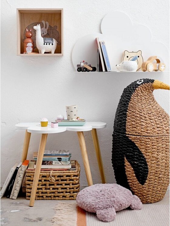 MIAhome MIAhome Półka wisząca dziecięca 40x60 cm LERU Biały
