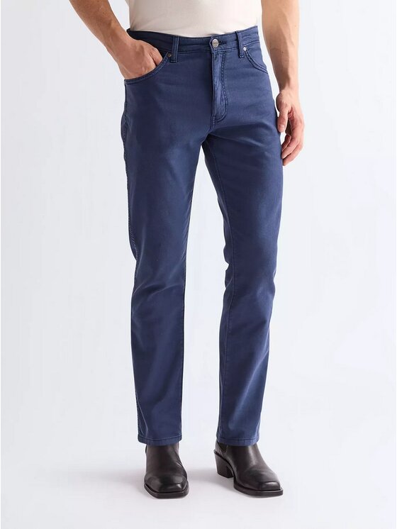 Wrangler Wrangler Jeansy Larston Niebieski Slim Leg