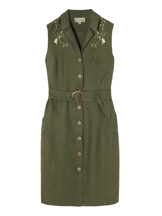 TATUUM TATUUM Sukienka codzienna SOFORINA Khaki Fitted Fit