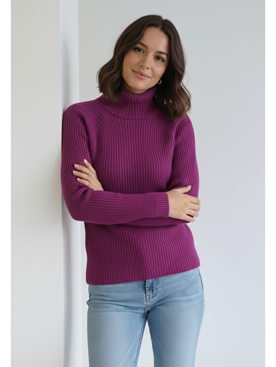 FIGL FIGL Πουλόβερ M1267 Μωβ Regular Fit
