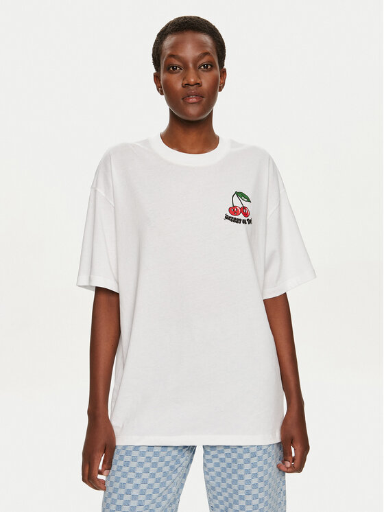 HUGO Hugo T-särk 50521229 Valge Oversize