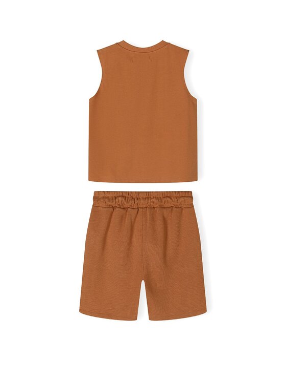 minoti minoti T-Shirt 23fleece115 Brązowy Regular Fit