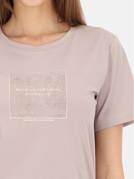 L’AF L’AF T-Shirt Nika Różowy jasny Regular Fit