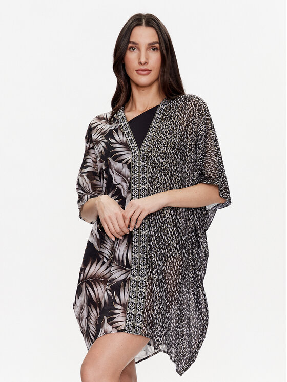Miraclesuit Poncho Caftanpon 6553998 Negru