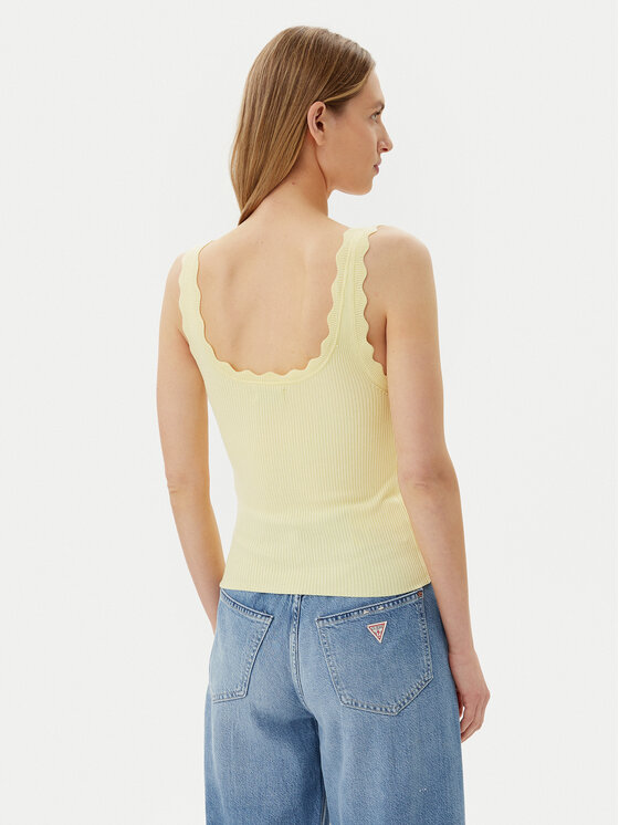 JDY JDY Top Nanna 15290585 Žuta Slim Fit