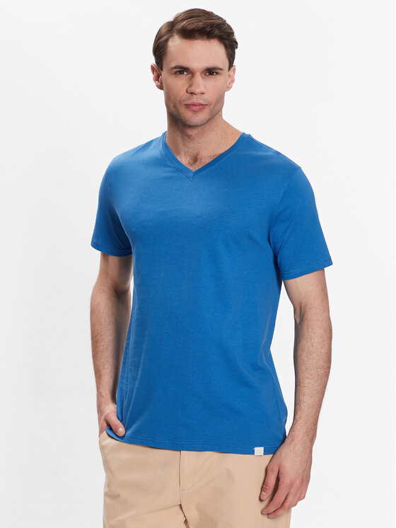 United Colors Of Benetton United Colors Of Benetton T-krekls 3U53J4231 Zils Regular Fit