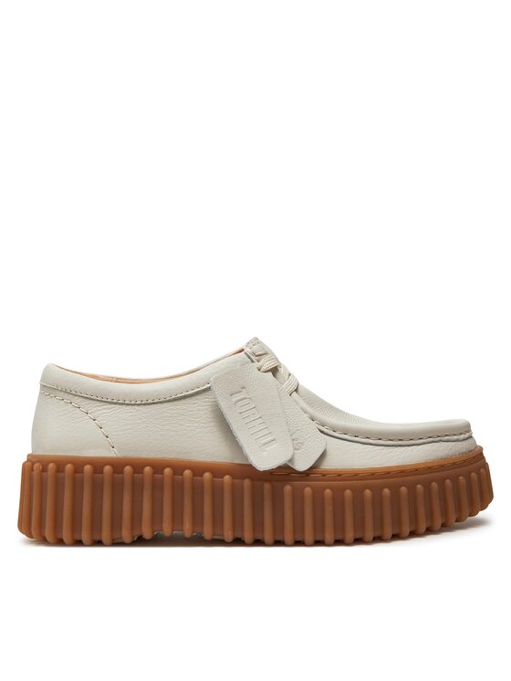 Clarks Poltopánky Torhill Bee 26172085 Écru