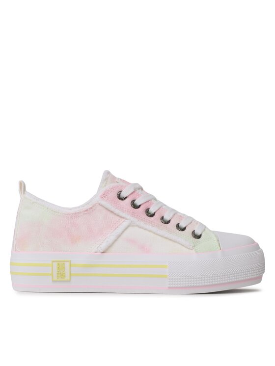 Teniși Big Star ShoesBig Star Shoes LL274174 White/Pink/Yellow