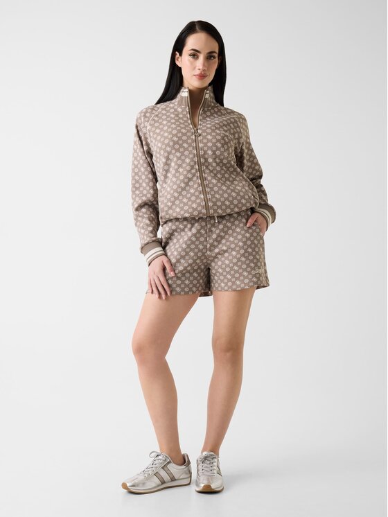 Guess Guess Szorty materiałowe 176131 Beżowy Classic Fit