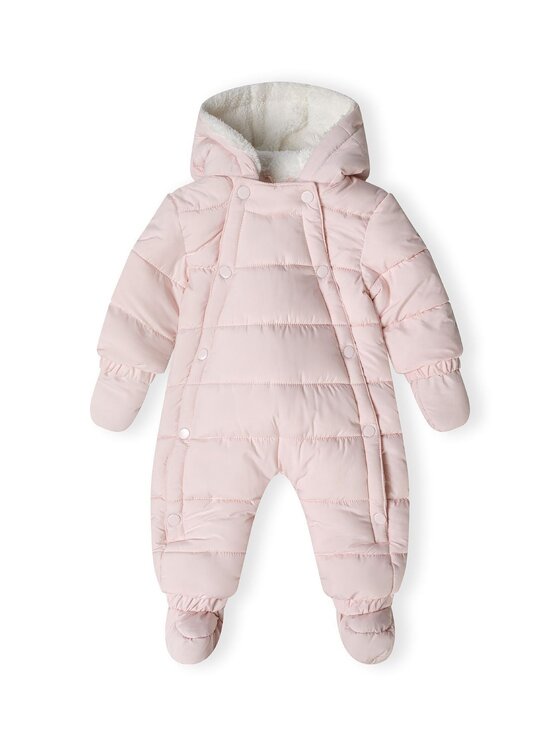 minoti minoti Kombinezon zimowy 31BABYSNOW8 Różowy Regular Fit