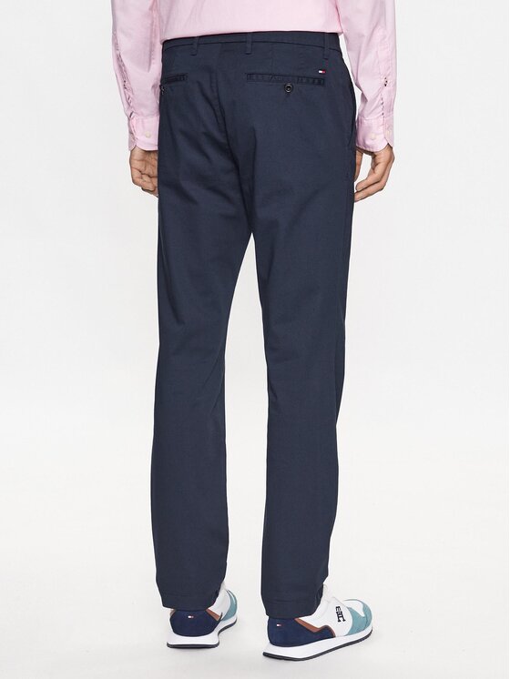 Tommy Hilfiger Chinos Denton MW0MW28636 Dunkelblau Straight Fit 