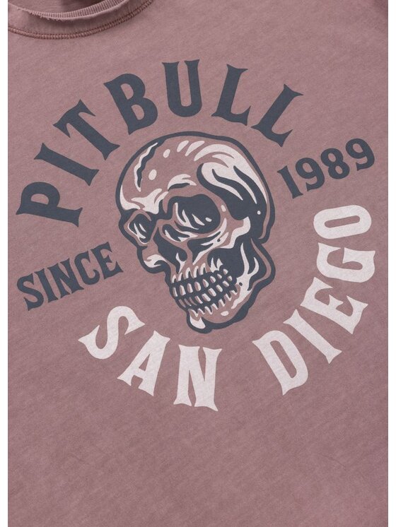 PITBULL PITBULL T-Shirt AUTOMATIC Bordowy Regular Fit