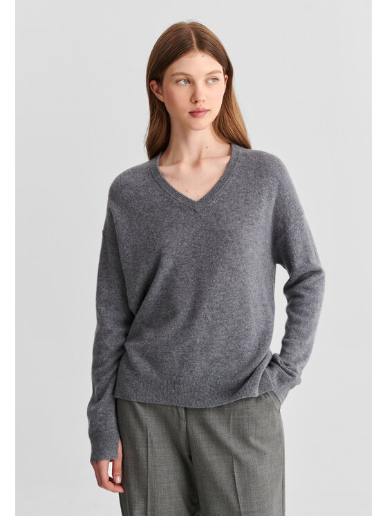TATUUM TATUUM Sweter RETRA Szary Classic Fit