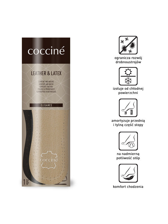 Coccine Coccine Tălpici Leathe&Latex Bej