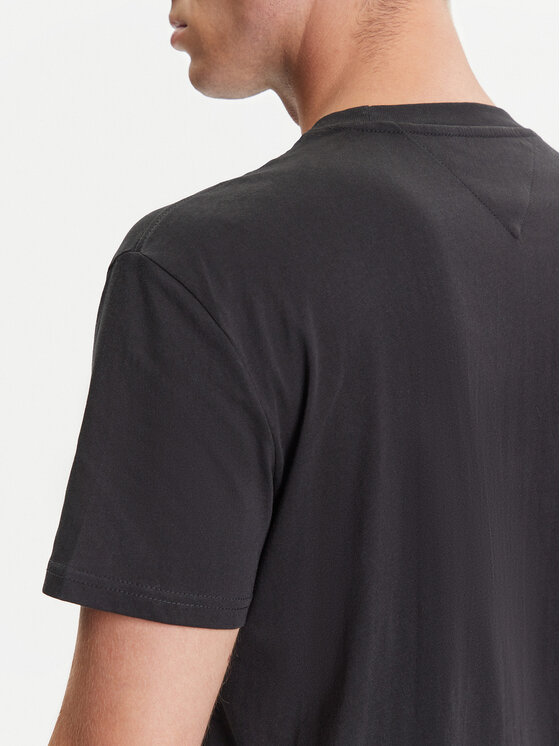 Tommy Jeans Tommy Jeans Tricou Dna Flag DM0DM21941 Negru Regular Fit