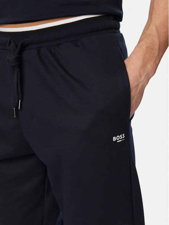 BOSS BOSS Teplákové nohavice Iconic 50554830 Tmavomodrá Regular Fit