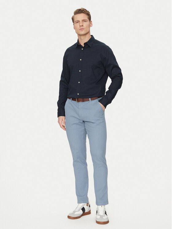 Jack&Jones Jack&Jones Košeľa Pierre 12270085 Tmavomodrá Relaxed Fit