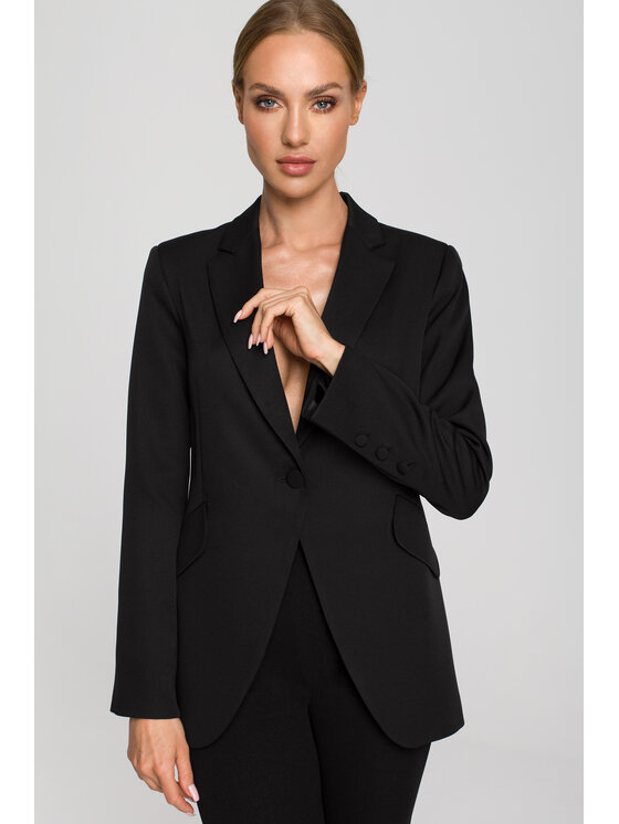 Made of Emotion Made of Emotion Marynarka M701 Czarny Casual Fit