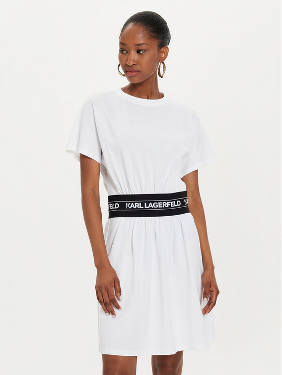 KARL LAGERFELD Rochie de zi 245W1351 Alb Regular Fit