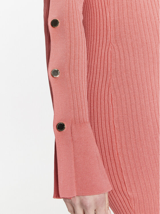 Patrizia Pepe Patrizia Pepe Úpletové šaty 8A1061/K9J5-R765 Růžová Slim Fit