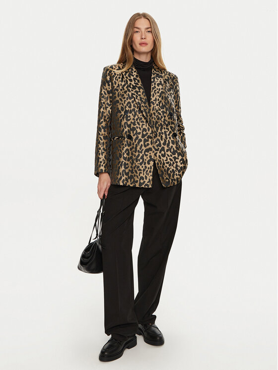 Lola Casademunt by Maite Lola Casademunt by Maite Pintsak MF2402002 Pruun Regular Fit