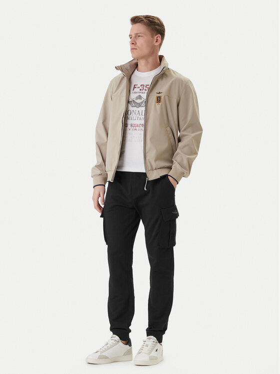 Aeronautica Militare Aeronautica Militare Spodnie dresowe 261PF1020UF00674 Czarny Regular Fit